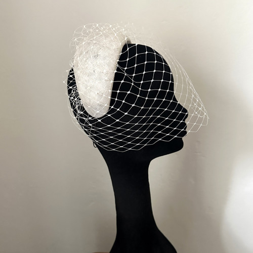 Fascinátor Headband Ivory Závoj — foto 6