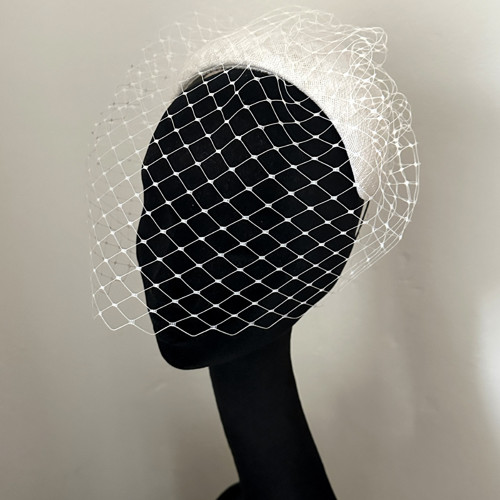 Fascinátor Headband Ivory Závoj — foto 3