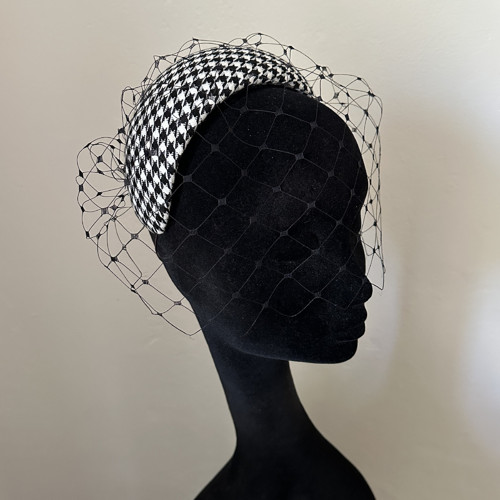 Fascinátor Headband Pepito Závoj Černý — foto 2
