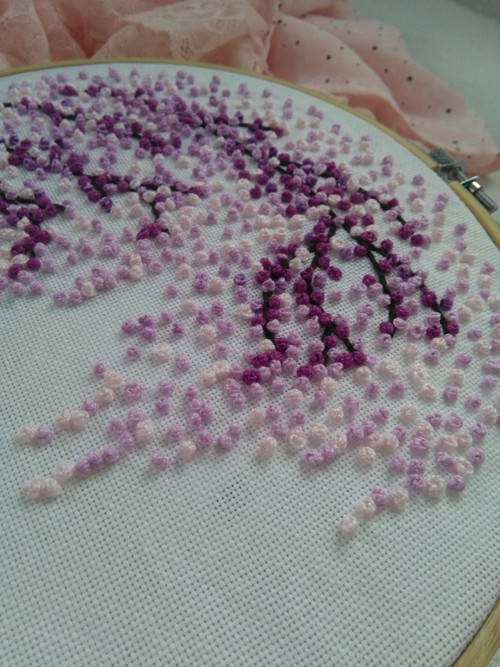 Sakura (ručně vyšívaný obrázek) — foto 4