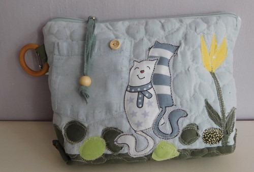 Patchwork s kočičkami - taštička — foto 2