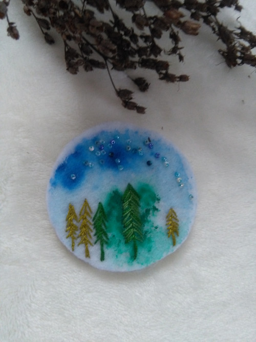 Winter in the forest ( brož ) — foto 2