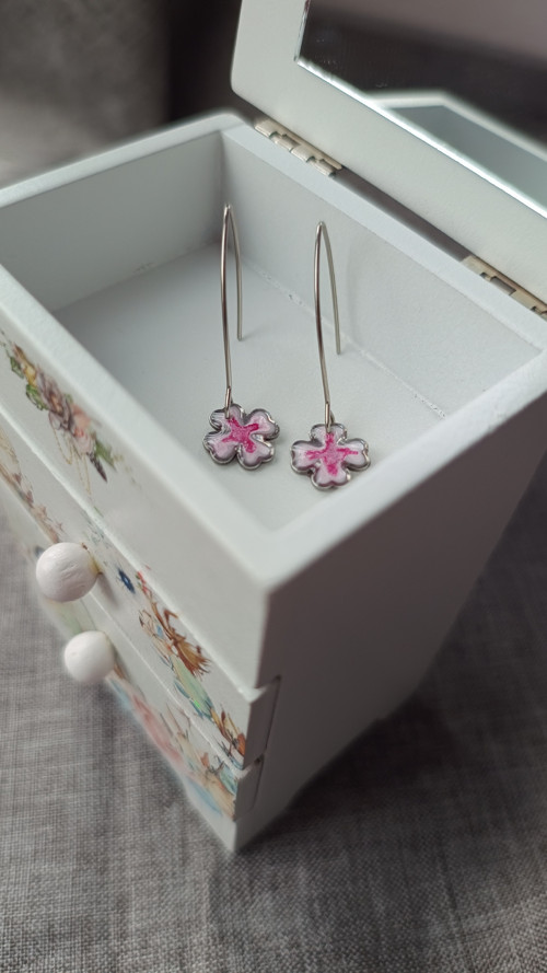 Třpyt měsíce - Pink II. náušnice — foto 2