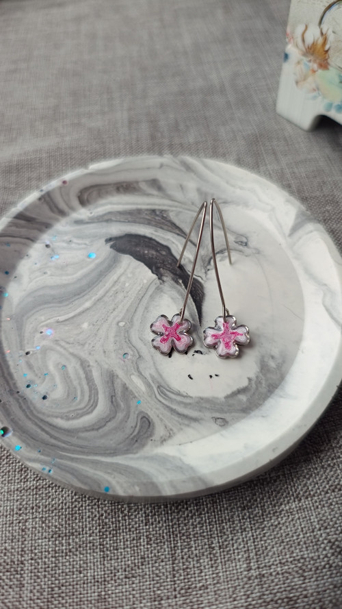 Třpyt měsíce - Pink II. náušnice — foto 6