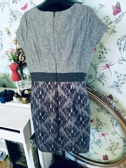Šaty chic vlna&krajka — foto 4
