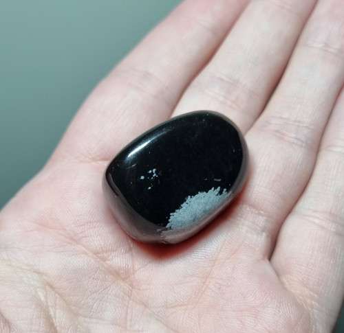 Obsidián vločkový č.1 - 30x20mm — foto 3