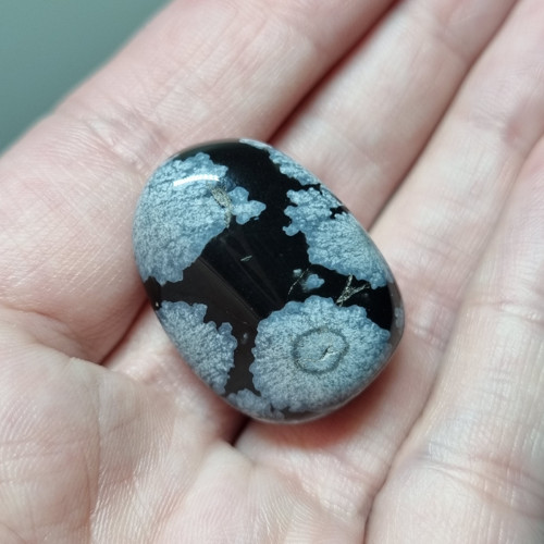 Obsidián vločkový č.2 - 26x15mm — foto 2