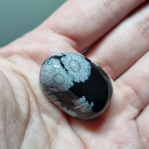 Obsidián vločkový č.2 - 26x15mm — foto 3