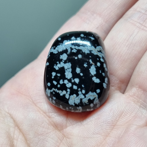 Obsidián vločkový č.4 - 26x20mm — foto 3