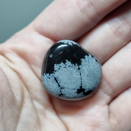 Obsidián vločkový č.5 - 26x23mm — foto 3
