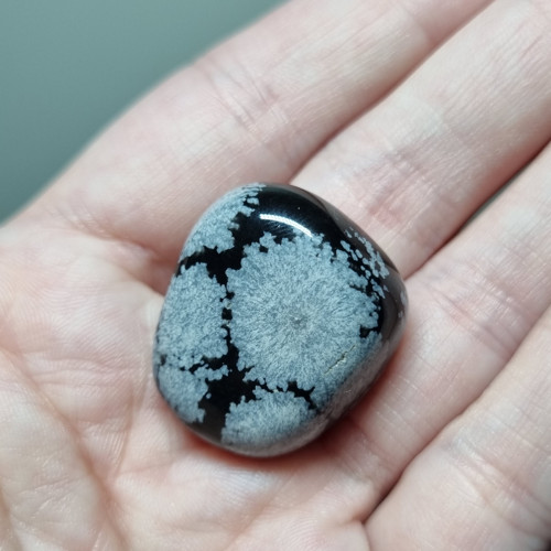 Obsidián vločkový č.5 - 26x23mm — foto 2
