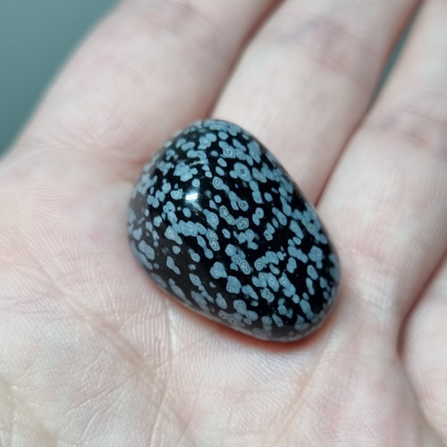 Obsidián vločkový č.6 - 25x18mm — foto 3