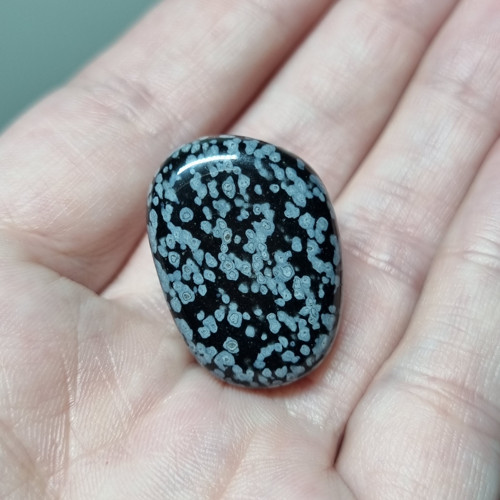 Obsidián vločkový č.6 - 25x18mm — foto 2