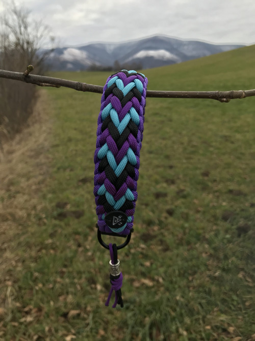Pletený paracord obojek — foto 2