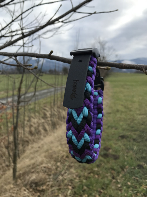 Pletený paracord obojek — foto 3