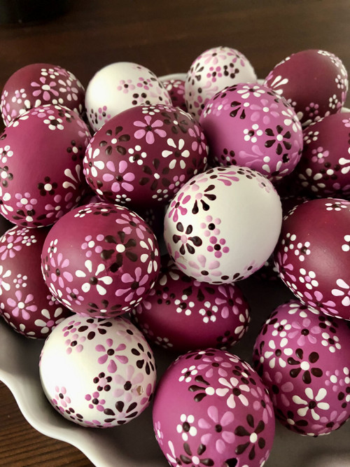 Slepičí kraslice - magenta — foto 3
