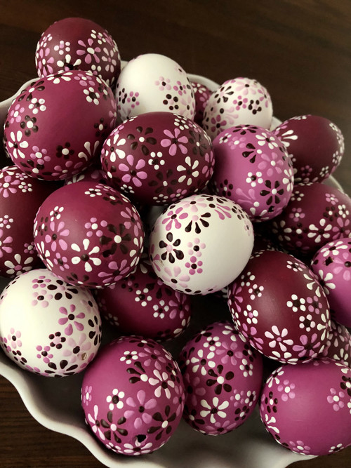Slepičí kraslice - magenta — foto 2