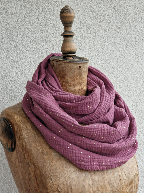 DOUBLE GAUZE * gold mauve — foto 5