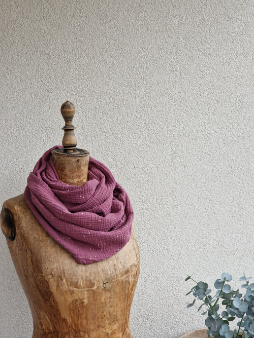 DOUBLE GAUZE * gold mauve — foto 2