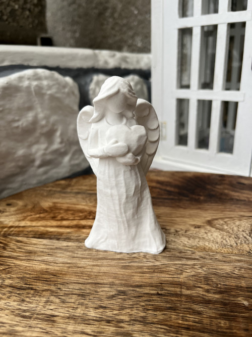 3D Andělka se srdcem - nařasené šaty (11 cm) — foto 4