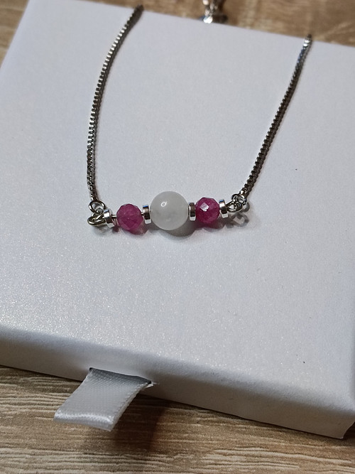 Minimalistický boho náramek s kameny — foto 3