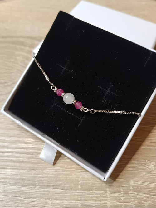 Minimalistický boho náramek s kameny — foto 5