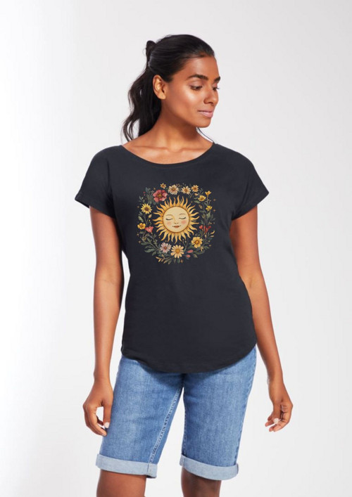 Bio dámské tričko "Vintage Celestial Sun" — foto 2