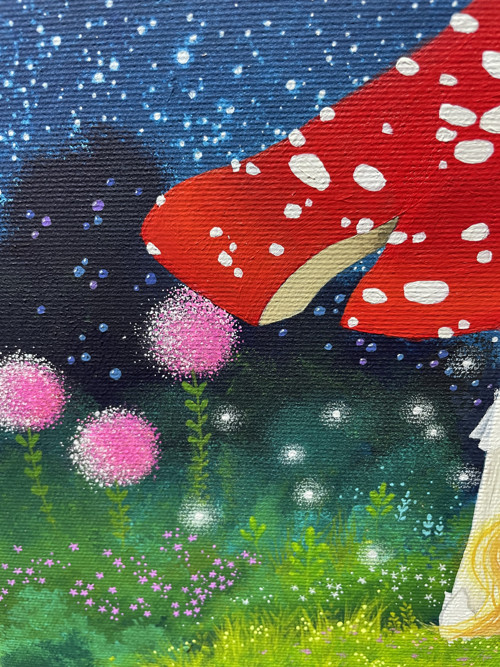 Muchomůrkové děvčátko - 30x30cm — foto 4