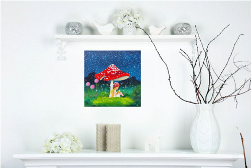 Muchomůrkové děvčátko - 30x30cm — foto 6