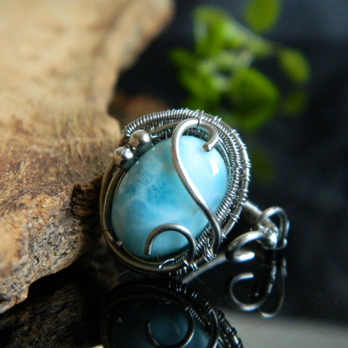 Extra larimar prsten — foto 5