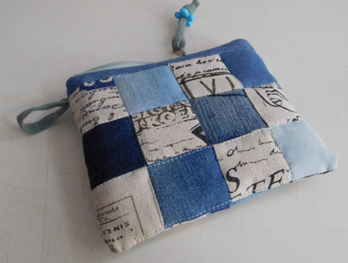 Džínový patchwork - taštička — foto 2