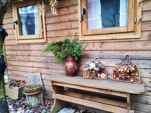 Dekorace s růží a levandulí — foto 2