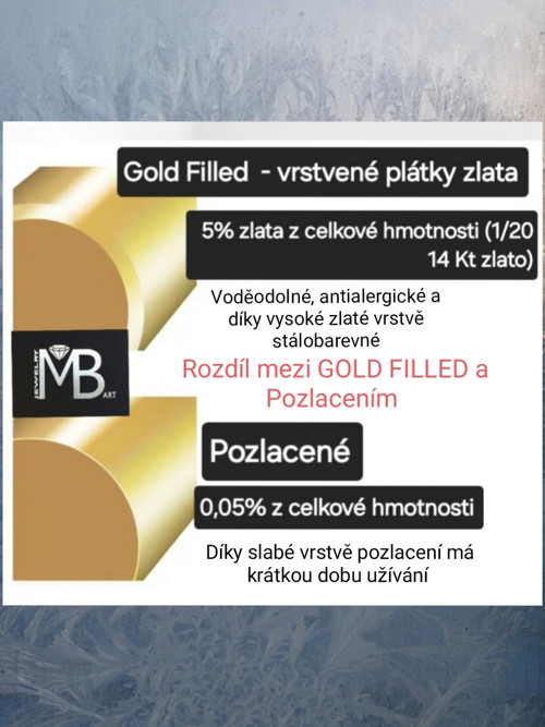 "AMI" náušnice GOLD FILLED ametyst — foto 2