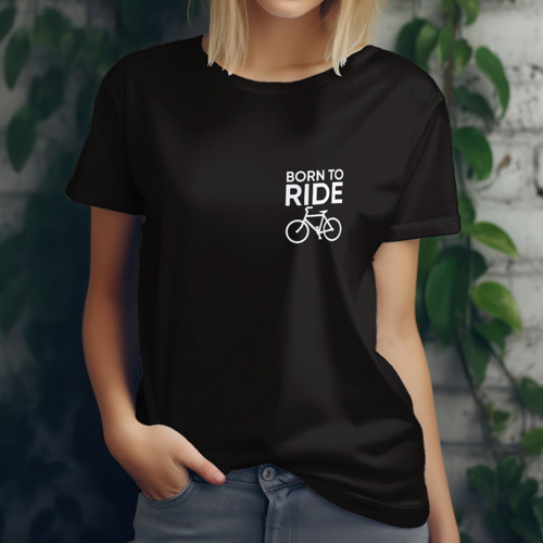 Pánské a dámské tričko Born to ride — foto 2