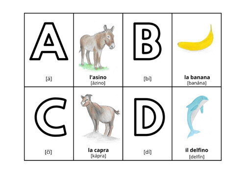 Flashcards - italská abeceda — foto 3