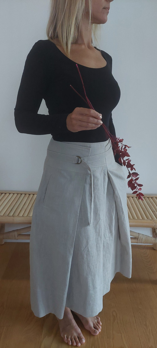 Lněná sukně Carla 2 — foto 4