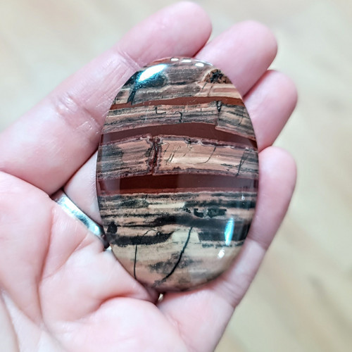 Jaspis -(Ocean Jasper), ID 4598, 53x37 mm — foto 3