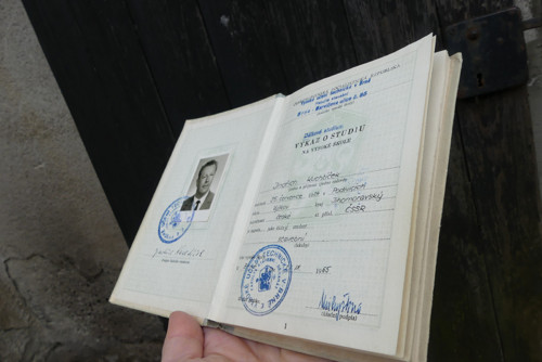 Výkaz o studiu 1965 ČSSR, dálkové studium VUT — foto 2
