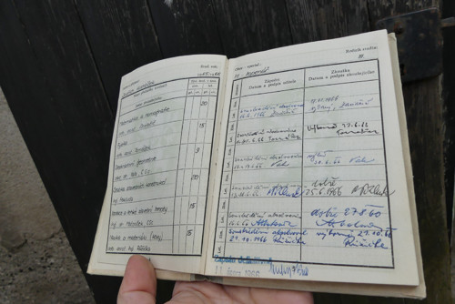 Výkaz o studiu 1965 ČSSR, dálkové studium VUT — foto 5