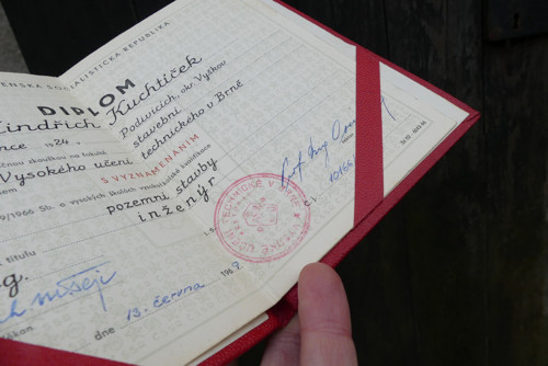 Diplom VUT v Brně, ČSSR, 1969 — foto 4