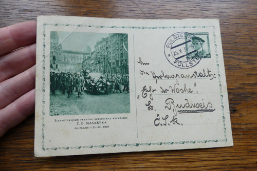 Stará zaslaná dopisnice 1936 — foto 2