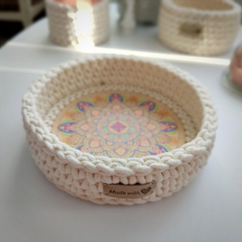 Ručně háčkované košíčky Mandala — foto 6