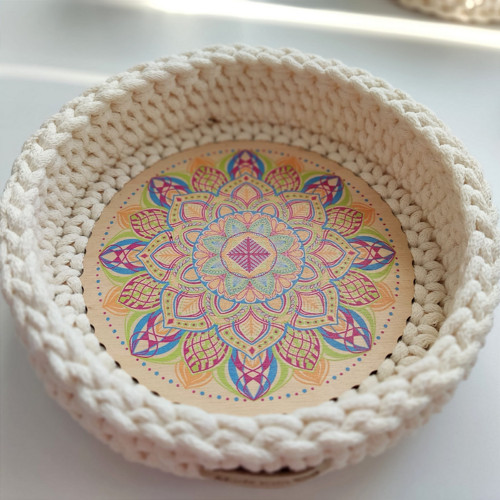 Ručně háčkované košíčky Mandala — foto 5