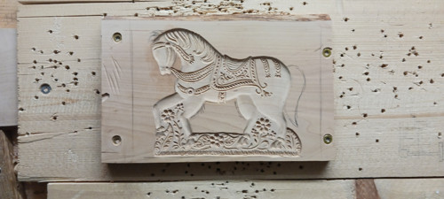 Koník-dřevěná forma 12x15cm — foto 2