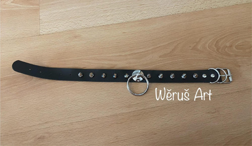 Choker s hroty a kruhem — foto 2