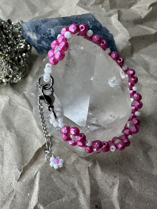 Náramek Pearl Shine Light Fuchsia — foto 4