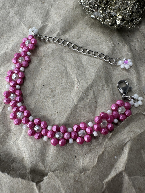 Náramek Pearl Shine Light Fuchsia — foto 5