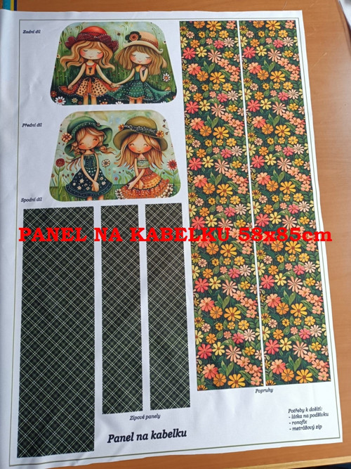 Panel na kabelku bavlna — foto 2