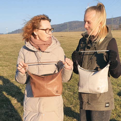 Letty midi – hnědá kabelka celokožená — foto 2