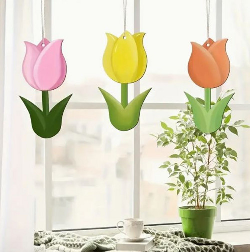 Tulipán - výřez z překližky — foto 6